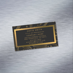 Tarjeta De Visita Magnética Elegante Profesional De Lujo