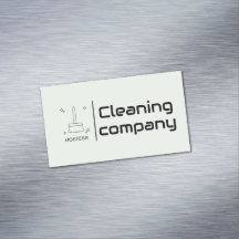 Elegante verde compañía de limpieza Minimalista si