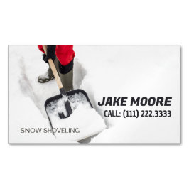 Tarjeta De Visita Magnética Eliminación de la nieve