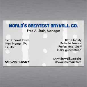 Tarjeta De Visita Magnética Empresa de drywall