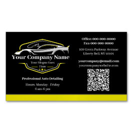 Tarjeta De Visita Magnética Empresa de lavado de coches de desactivación autom