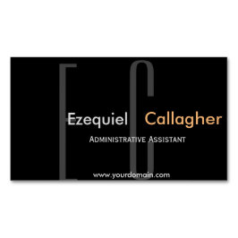 Tarjeta De Visita Magnética En la oscuridad no más. Tipo minimalista
