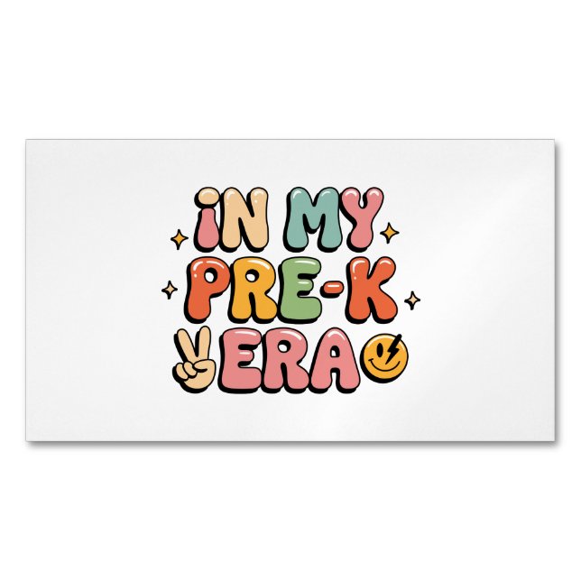 Tarjeta De Visita Magnética en mi era pre-k (Anverso)