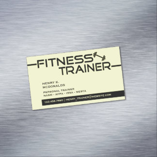 Tarjeta De Visita Magnética Entrenador de fitness