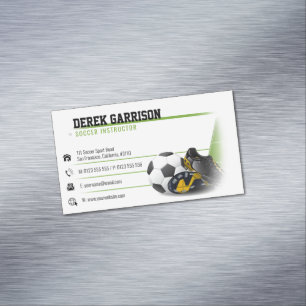 Tarjeta De Visita Magnética Entrenador de fútbol   Regalos deportivos