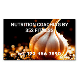 Tarjeta De Visita Magnética Entrenador de nutrición