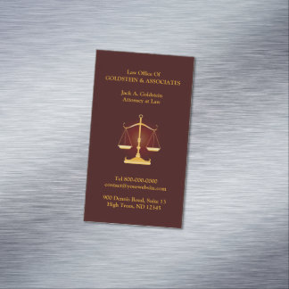 Tarjeta De Visita Magnética Escala de leyes