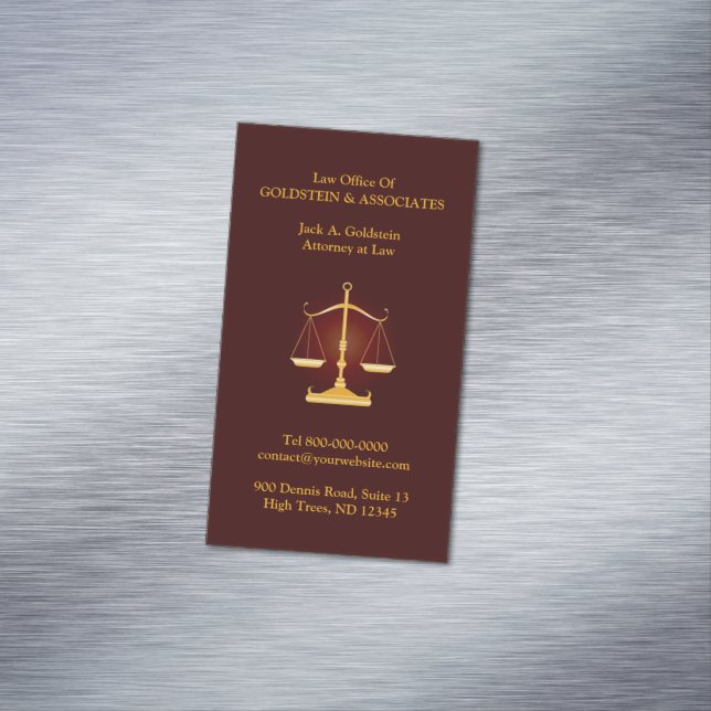 Tarjeta De Visita Magnética Escala de leyes (In Situ)