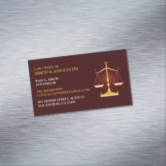 Tarjeta De Visita Magnética Escala de leyes