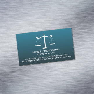 Tarjeta De Visita Magnética Escala de leyes