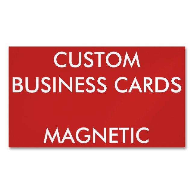Tarjeta De Visita Magnética Espacio en blanco magnético personalizado (Anverso)