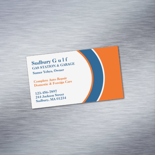 Tarjeta De Visita Magnética Estación de servicio (In Situ)