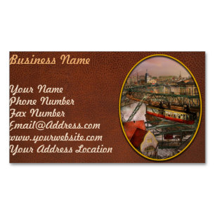 Tarjeta De Visita Magnética Estación de tren - Ferrocarril de suspensión Wuppe