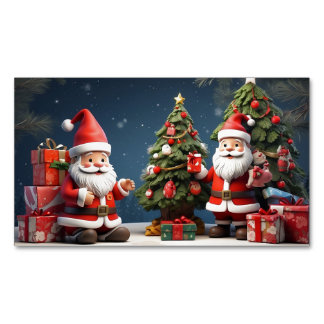 Tarjeta De Visita Magnética este es el diseño de la Feliz Navidad y unas vacac