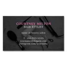 Estilista rosado gris elegante moderno