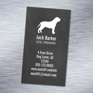 Tarjeta De Visita Magnética Estilo de pizarra vertical