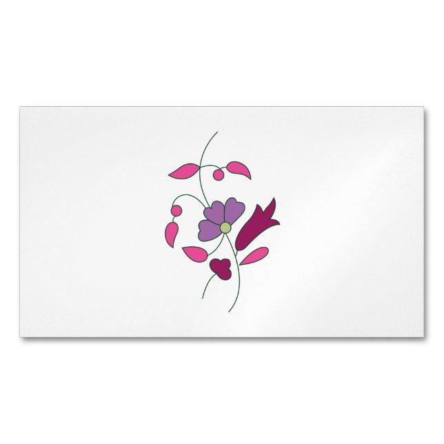 Tarjeta De Visita Magnética Estilo Ndrrmc, Púrpura Suave, Jazzberry Jam (Anverso)