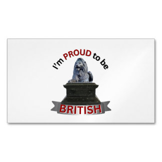 Tarjeta De Visita Magnética Estoy orgulloso de ser británico