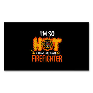 Tarjeta De Visita Magnética Estoy tan caliente que tengo mi propio bombero