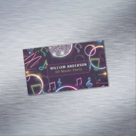 Tarjeta De Visita Magnética Evento de Fiesta musical DJ moderno