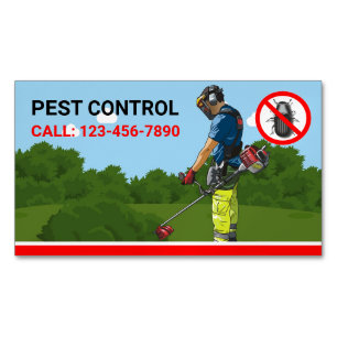 Tarjeta De Visita Magnética Exterminator Professional Pest Control Service