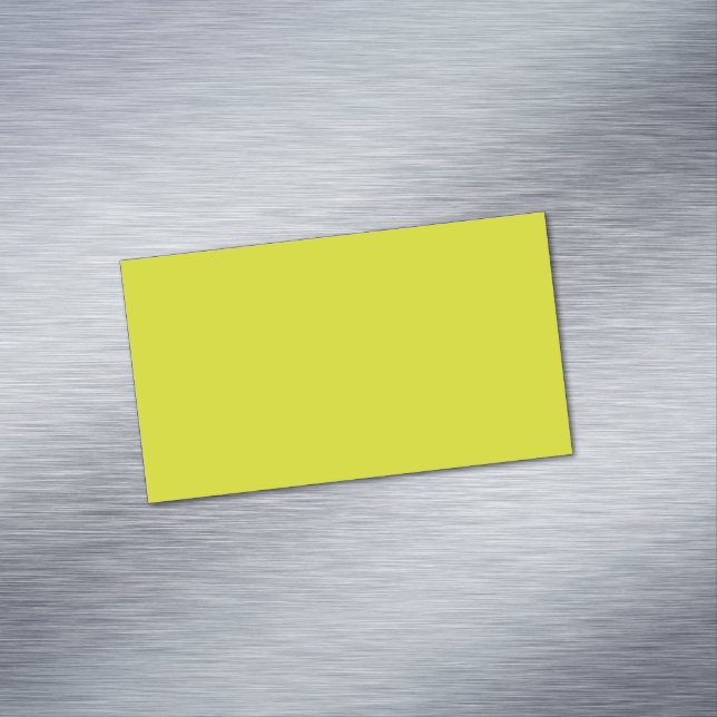 Tarjeta De Visita Magnética Flat Yellow Background Texture  (In Situ)