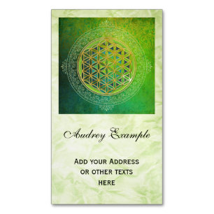 Tarjeta De Visita Magnética Flor de vida / Blume des Lebens - Ornamento II