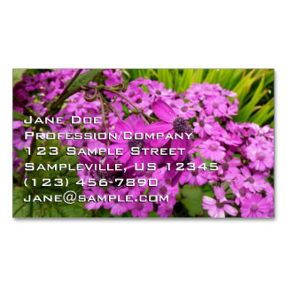 Tarjeta De Visita Magnética Flores púrpuras de San Francisco