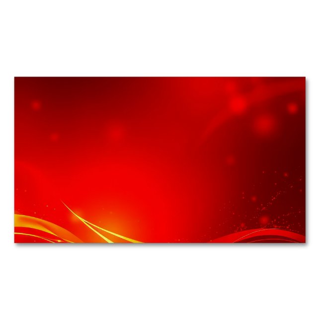 Tarjeta De Visita Magnética fondo abstracto rojo (Anverso)