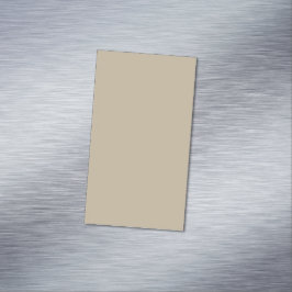 Tarjeta De Visita Magnética Fondo Beige de Luz Suave – Diseño de Boda