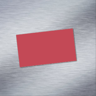 Tarjeta De Visita Magnética Fondo Rojo Oscuro 