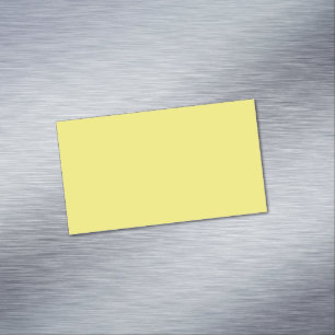 Tarjeta De Visita Magnética Fondo Sólido Amarillo Vibrante