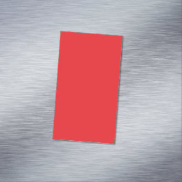 Tarjeta De Visita Magnética Fondo Sólido Rojo