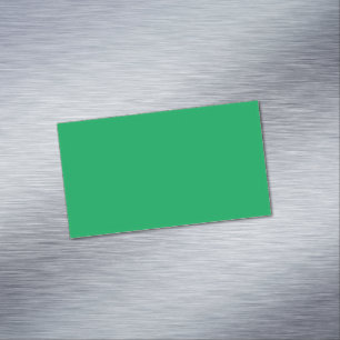 Tarjeta De Visita Magnética Fondo Verde Sólido