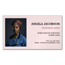 Foto de enfermera profesional de salud rosa