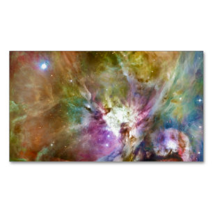Tarjeta De Visita Magnética Foto de espacio de la galaxia de nebulosas de colo