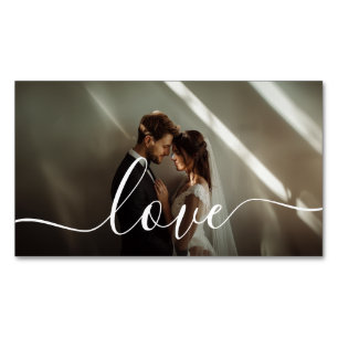 Tarjeta De Visita Magnética Foto de pareja Personalizado 'Amor'
