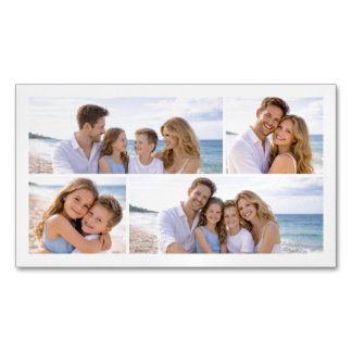 Tarjeta De Visita Magnética Foto familiar personalizada