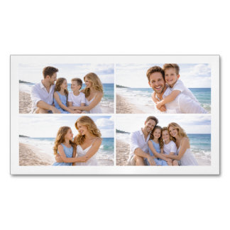 Tarjeta De Visita Magnética Foto familiar personalizada