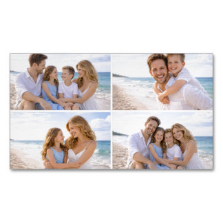 Tarjeta De Visita Magnética Foto familiar personalizada