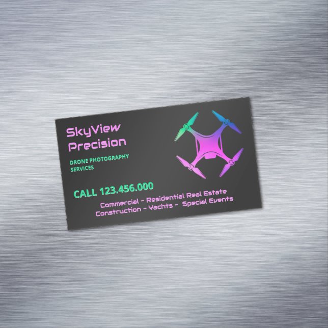Tarjeta De Visita Magnética Fotografía de drones UAV (In Situ)