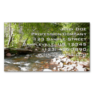 Tarjeta De Visita Magnética Fotografía de la naturaleza de Oak Creek II en Sed