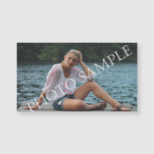 Tarjeta de visita magnética fotográfica personaliz