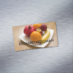Tarjeta De Visita Magnética Frutas maduras