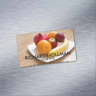 Tarjeta De Visita Magnética Frutas maduras