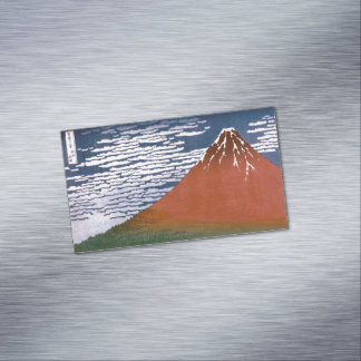 Tarjeta De Visita Magnética Fuji rojo, Volcán Aka Fujiyama Katsushika Hokusai