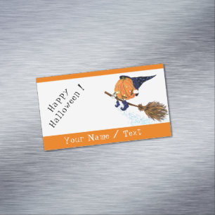 Tarjeta De Visita Magnética Funny Halloween Business Card Magnet Personalizado