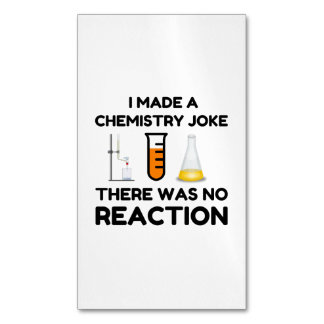 Tarjeta De Visita Magnética Funny Science lover chemistry chiste
