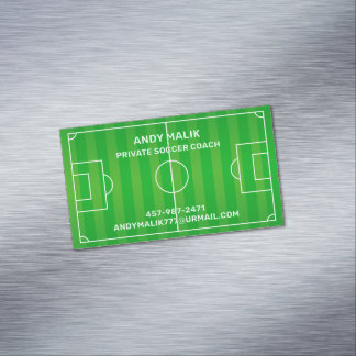 Tarjeta De Visita Magnética Futbol de fútbol