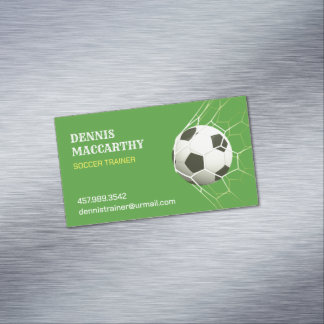 Tarjeta De Visita Magnética Futbol de fútbol